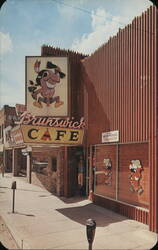 Brunswick Cafe & Tepee Room, Coeur d'Alene, ID Postcard