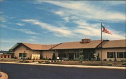 Town & Country Club Park Clubhouse, Escondido, CA Postcard