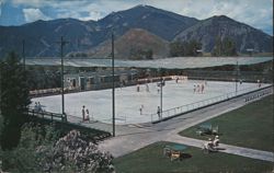 Sun Valley Summer Skating Rink View Postcard