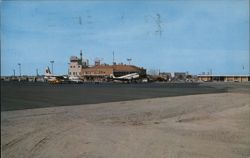 Boise Municipal Airport, Air Terminal and Apron Postcard