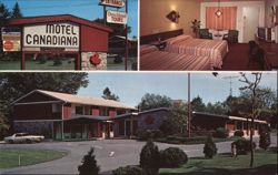 Motel Canadiana Postcard