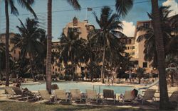 Sheraton British Colonial Hotel, Pool Area, Nassau Postcard