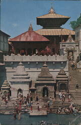 Pashupati Nath Temple, Kathmandu Postcard