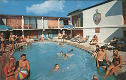 Royal Coachman Motel Pool, Ocean City, NJ Postcard