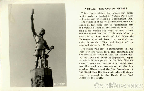 Vulcan - The God Of Metals Birmingham Alabama