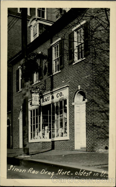 Simon Rau Drug Store Bethlehem Pennsylvania