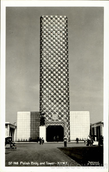 Polish Bldg. And Tower 1939 NY World's Fair