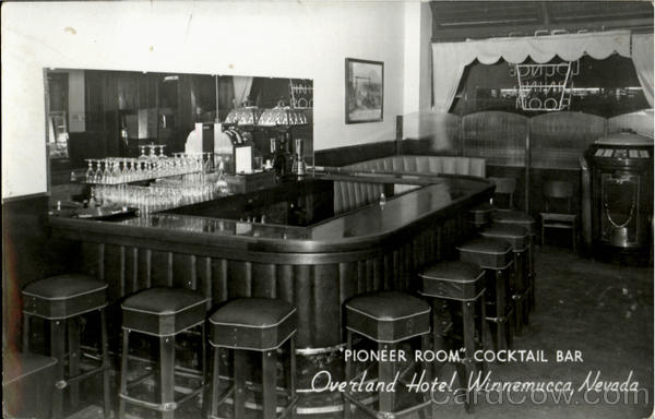 Pioneer Room Cocktail Bar Overland Hotel Winnemucca Nevada