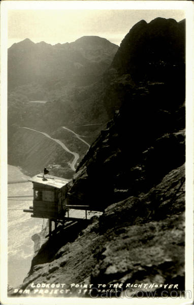 Lookout Point To The Right Hoover Dam Nevada