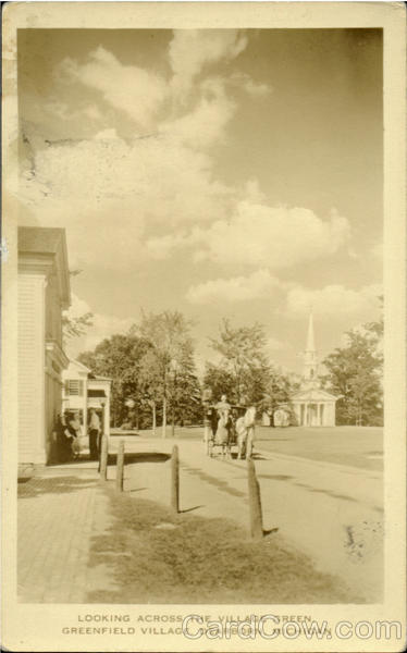 Looking Across The Village Green, Greenfield Village Dearborn Michigan