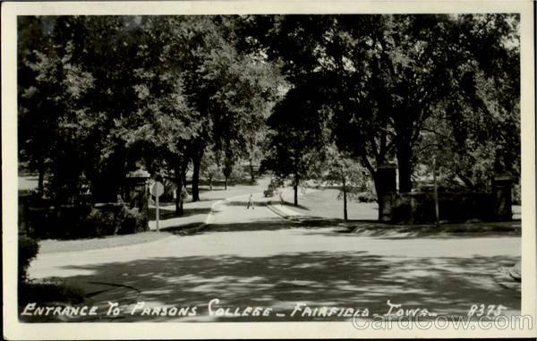 Entrance To Parsons College Fairfield Iowa