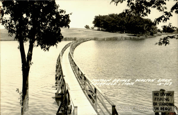 Pontoon Bridge Walton Lake Fairfield Iowa