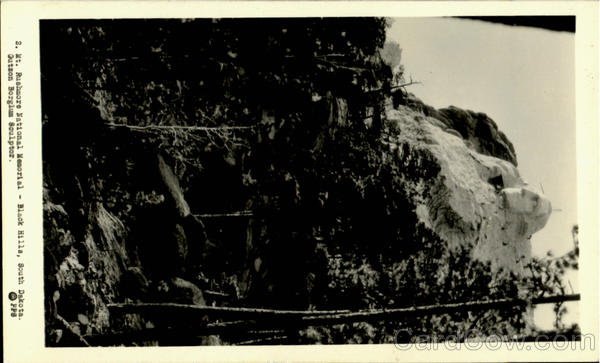 Construction of Mt. Rushmore Black Hills South Dakota