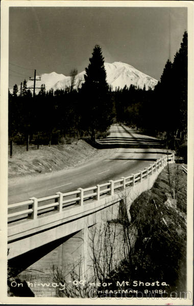 On Hi-Way 99 Near Mt. Shasta Mount Shasta California