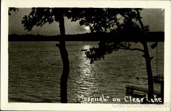 Moonlight on Clear Lake Indiana