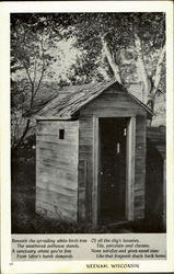Neenah Outhouse Postcard