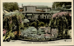 Italian Garden, Butcharts Gardens Postcard