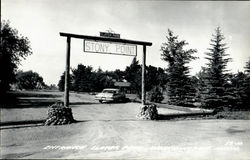 Entrance Slater Park, Stony Point Worthington, MN Postcard Postcard