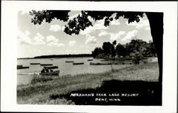 Abraham's Star Lake Resort Postcard