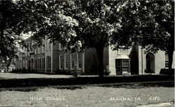 High School Algona, IA Postcard Postcard