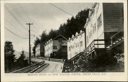 Burma Road And New Duplex Homes Postcard