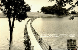 Pontoon Bridge Walton Lake Postcard