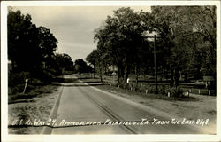 U. S. Highway 34 Approaching Fairfield Postcard
