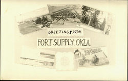 Greetings From Fort Supply Oklahoma Postcard Postcard