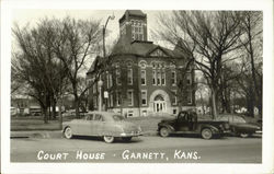 Court House Garnett, KS Postcard Postcard