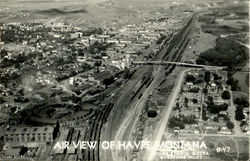 Air View Of Havre Postcard