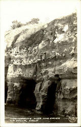 Cormorants Over The Caves Postcard