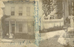 Homes on 13th Street Postcard