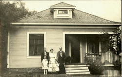 House & Family Postcard