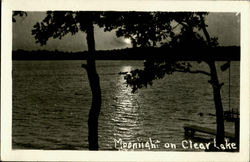 Moonlight on Clear Lake Postcard