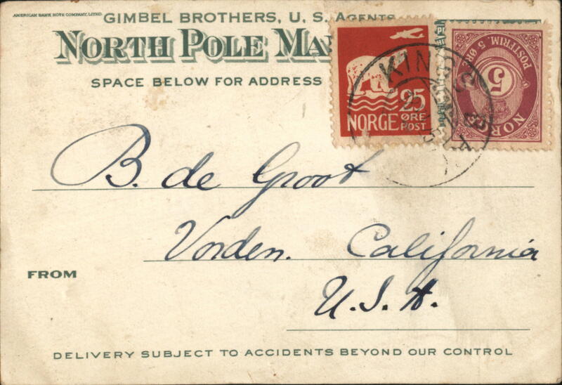 North Pole Mail, Trans-Polar Flight Expedition, Christiania Norway, 1924