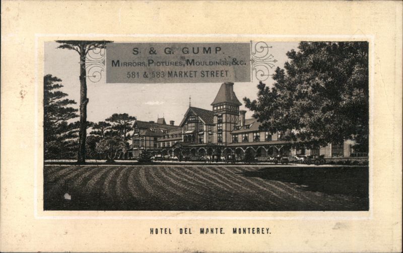 Hotel Del Monte, Monterey, CA - S & G Gump Advertising Banner