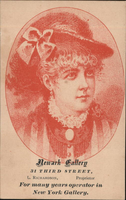 Newark Gallery, San Francisco, CA - Advertisement with Woman in Hat