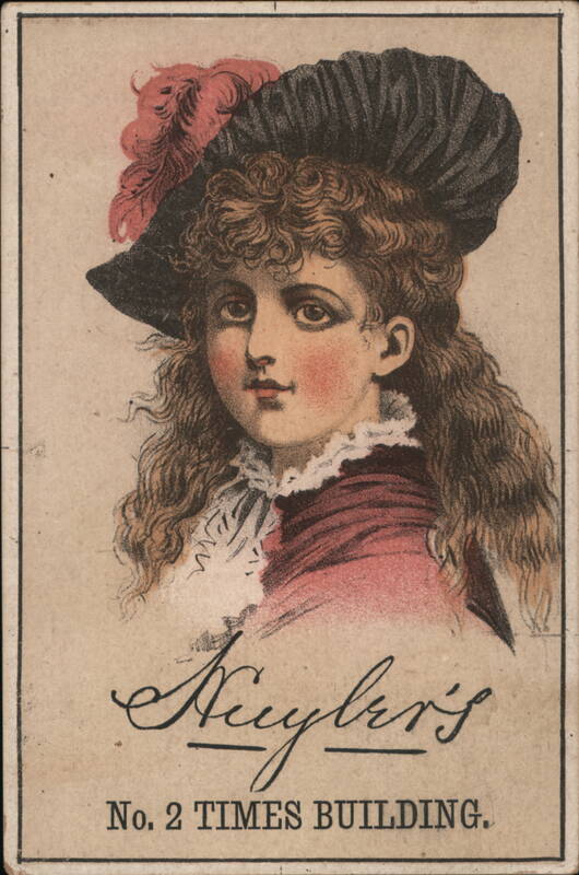 Huyler's - Girl in Plumed Hat Trade Cards