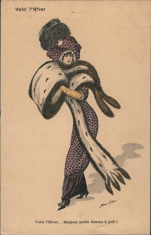 Woman in Winter Attire - Voici l'Hiver Xavier Sager