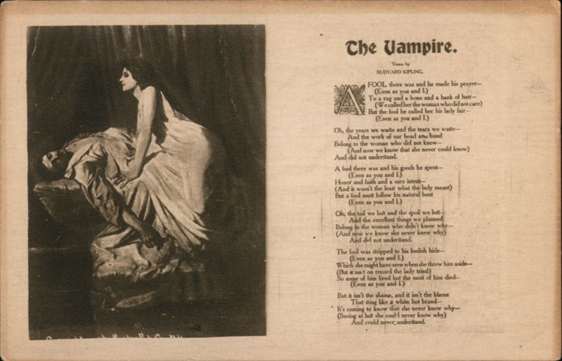 'The Vampire' by Rudyard Kipling with Illustration by Philip Boileau