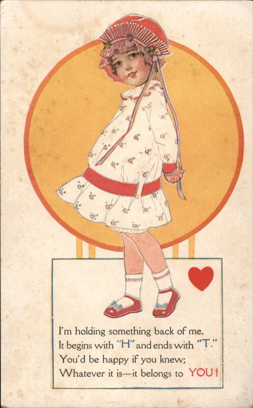 Girl with Valentine's Riddle: H...T... It belongs to YOU!