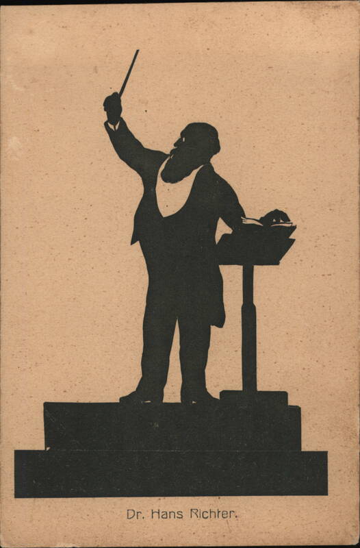 Silhouette of Dr. Hans Richter Conducting Silhouettes