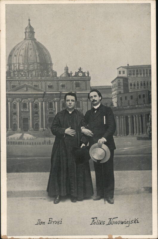 Don Pèrosi and Feliks Nowowiejski in Rome Religious