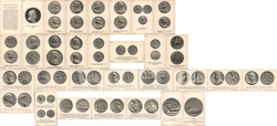 Set of 31 British Museum Series: Medallic Works of Abraham & Thomas Simon Postcard