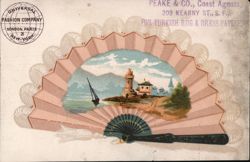 Universal Fashion Co. Fan - Turkish Rug & Dress Patterns Ad Trade Card