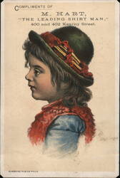 M. Hart, Leading Shirt Man, San Francisco - Child Portrait Trade Card