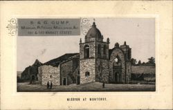 Mission at Monterey S & G Gump San Francisco Trade Card