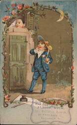 Gale Chilled Plow Advertisement - 'Au Clair de la Lune' Illustration Trade Card