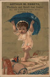 Arthur M. Ebbets, Coal Dealer - Child "Un Déménagement" Trade Card