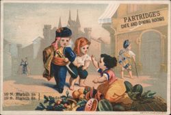 Partridge's Cafe and Dining Rooms Advertisement, Philadelphia Trade Card